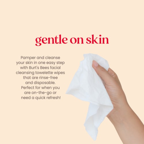 Burt's Bees Aloe Vera Soothing Facial Towelettes Perspective: back
