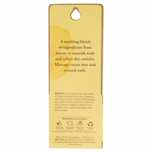 Burt's Bees Lemon Butter Cuticle Cream Perspective: back