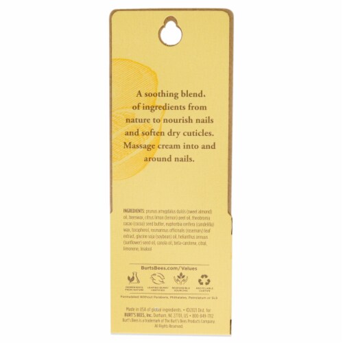 Burt's Bees Lemon Butter Cuticle Cream Perspective: back