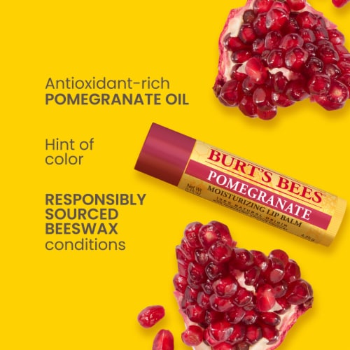 Burt's Bees Moisturizing Pomegranate Lip Balm Perspective: back