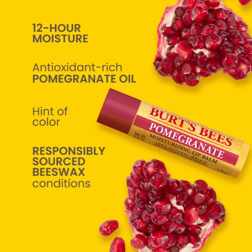 Burt's Bees Moisturizing Pomegranate Lip Balm Perspective: back
