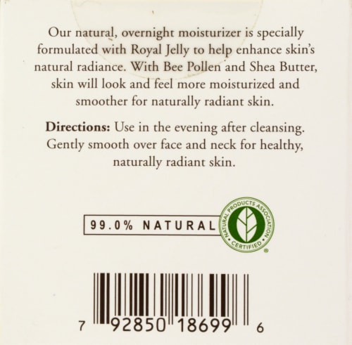 Burt's Bees Radiance Night Cream Perspective: back