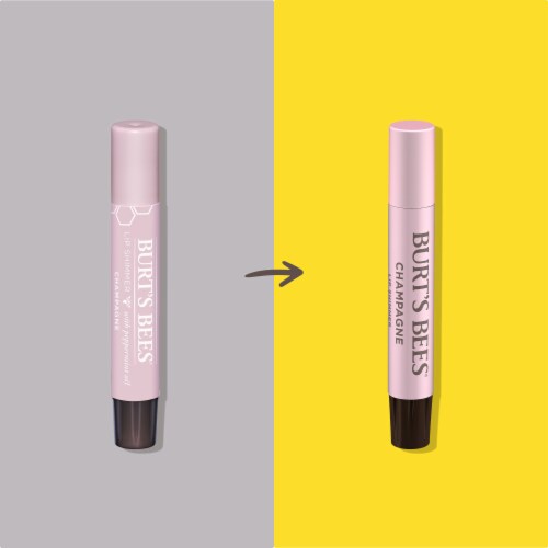 Burts Bees Lip Shimmer Champagne Perspective: back