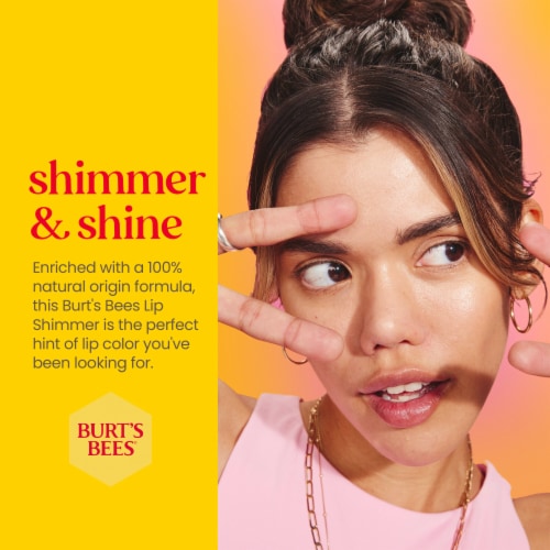 Burt's Bees Moisturizing Guava Lip Shimmer Perspective: back