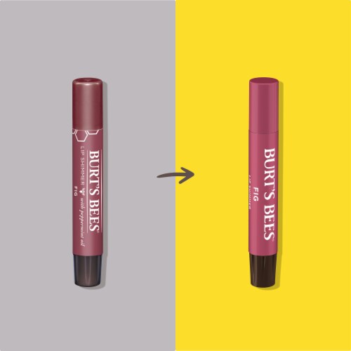 Burts Bees Lip Shimmer Fig Perspective: back