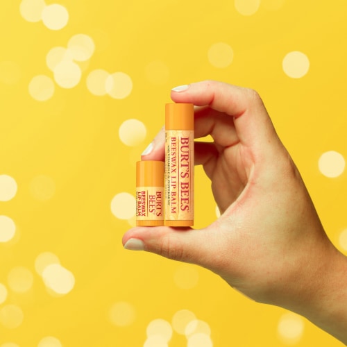 Burts Bees Holiday Minis Lip Balm Gift Set Beeswax Red Dahlia Perspective: back