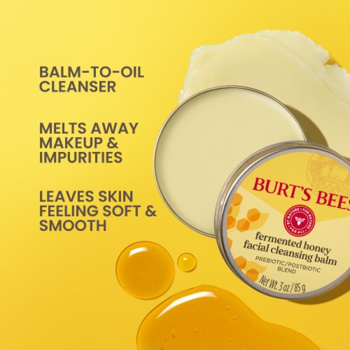 Burt's Bees Fermented Honey Facial Cleansing Balm Perspective: back
