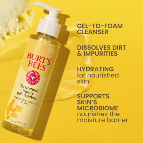 Burt's Bees Fermented Honey Gel Cleanser Perspective: back