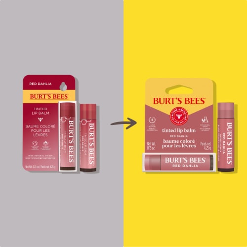 Burt's Bees Tinted Lip Balm Red Dahlia Perspective: back