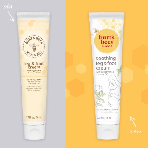 Burt's Bees Mama Soothing Leg and Foot Cream Perspective: back