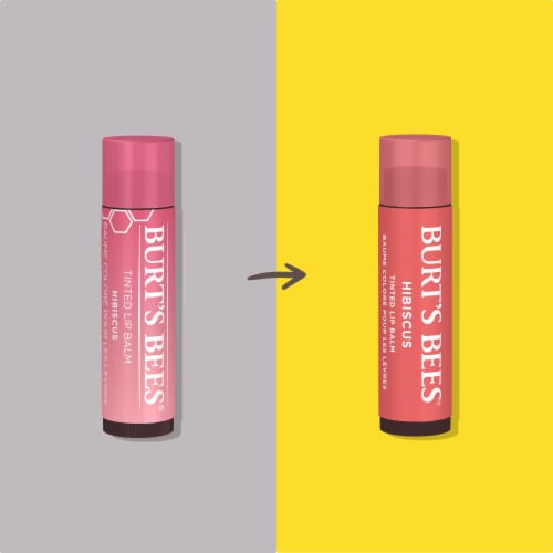 Burt's Bees Hibiscus Tinted Lip Balm Perspective: back