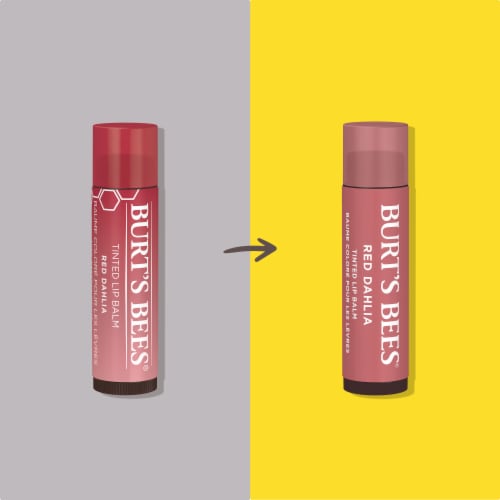 Burt's Bees Red Dahlia Tinted Lip Balm Perspective: back