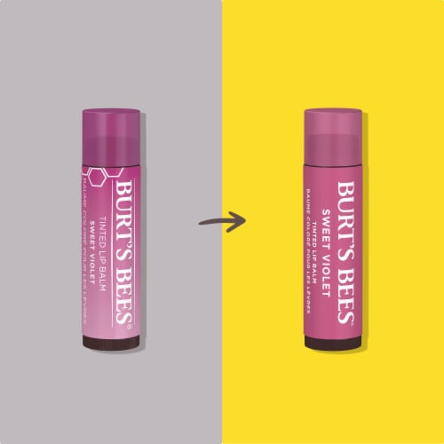 Burt's Bees Sweet Violet Tinted Lip Balm Perspective: back