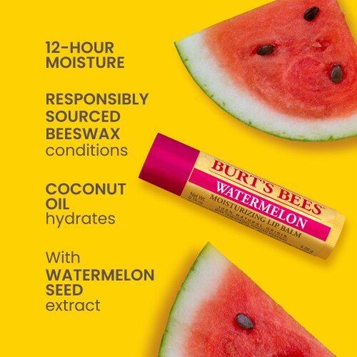 Burt's Bees Moisturizing Watermelon Lip Balm Perspective: back