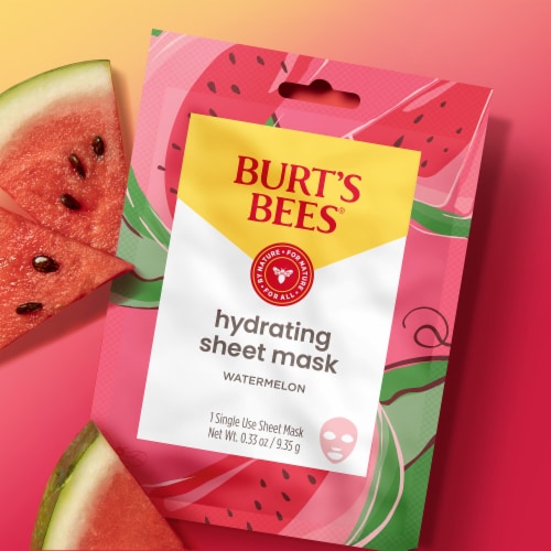 Burt's Bees® Watermelon Hydrating Sheet Mask Perspective: back