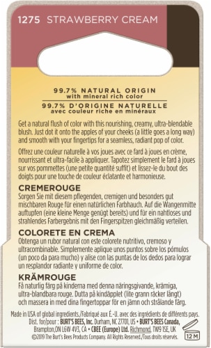 Burt's Bees Color Nurture Cream Blush - Strawberry Cream Perspective: back