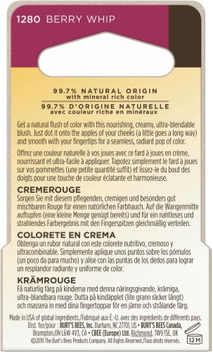 Burt's Bees Color Nurture Cream Blush - Berry Whip Perspective: back