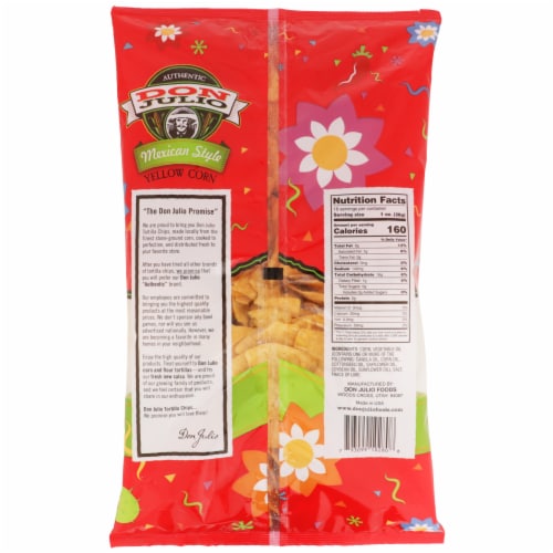 Don Julio Mexican Style Yellow Corn Tortilla Chips Perspective: back