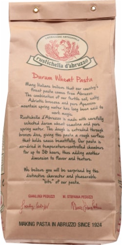 Rustichella D'Abruzzo Penne Rigate Noodles Perspective: back