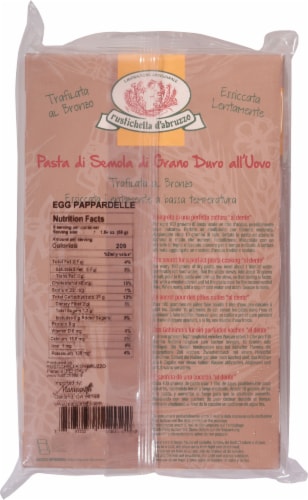 Rustichella d'Abruzzo Egg Pappardelle Pasta Perspective: back