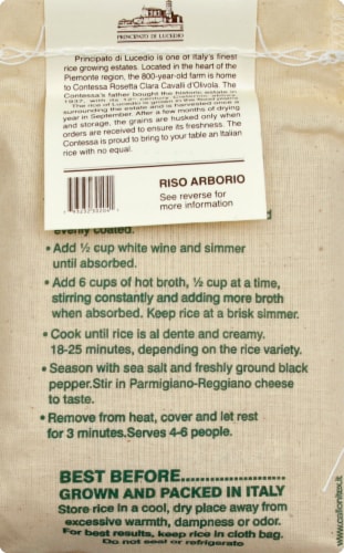 Principato di Lucedio Arborio Rice Perspective: back