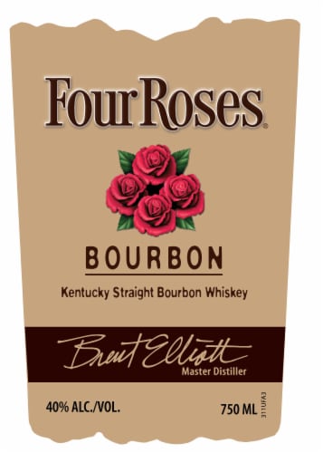 Four Roses Straight Bourbon Perspective: back