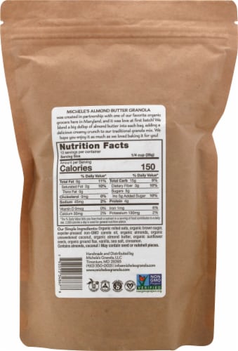 Michele's Granola® Almond Butter Granola Perspective: back