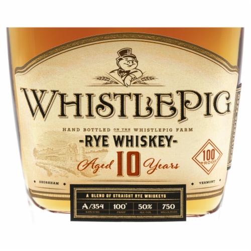 Whistlepig Rye Whiskey Perspective: back