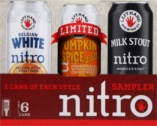 Left Hand Brewing Co. Nitro Sampler Perspective: back