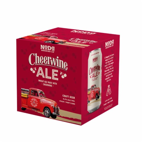 NoDa Brewing Company Cheerwine Wheat Ale Craft Beer Perspective: back