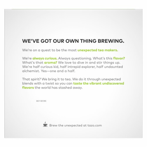 Tazo® Zen™ Green Tea Bags Perspective: back