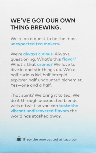 Tazo® Iced Passion® Herbal Tea Bags Perspective: back