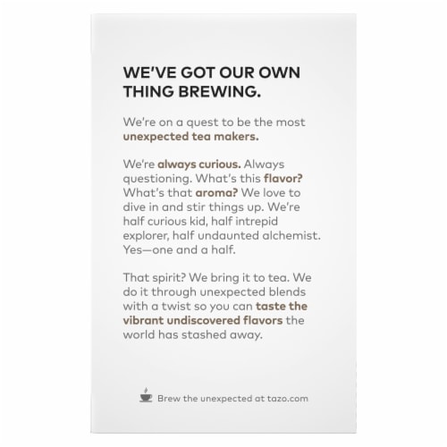 Tazo Organic Peach Cobbler Black Tea Perspective: back