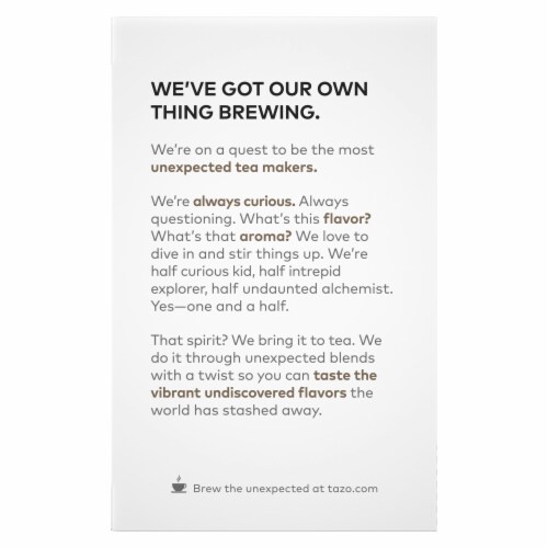 Tazo Organic Peach Cobbler Black Tea Perspective: back