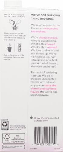 Tazo® Rose Pink Latte Herbal Tea Concentrate Perspective: back