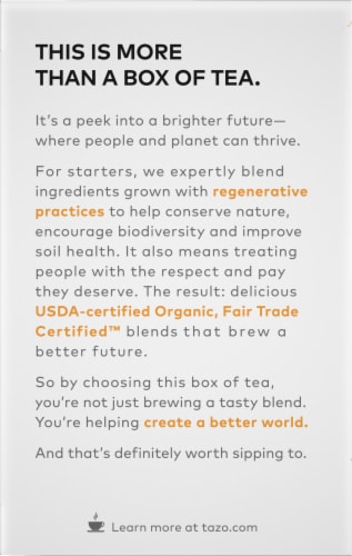 Tazo® Regenerative Organic Chai Black Tea Bags Perspective: back