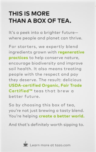Tazo® Organiz Zen™ Green Tea Bags Perspective: back