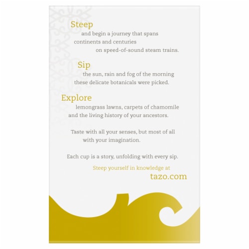 Tazo® Green Ginger Green Tea Bags Perspective: back