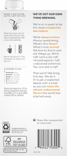 Tazo® Classic Chai Latte Black Tea Concentrate Perspective: back