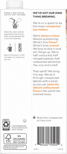 Tazo® Decaf Chai Latte Black Tea Concentrate Perspective: back