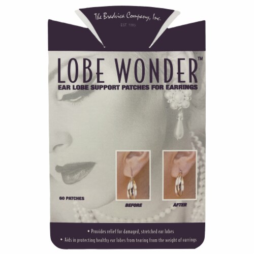 Lobe Wonder 240 Unisex Earring Support Patches Self Adhesive Oval For All  Age Groups - 4 Pack, 1 - Fry's Food Stores