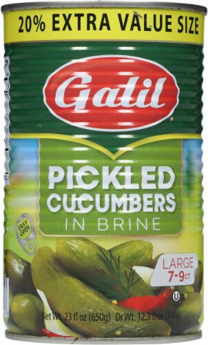 Galil® Pickled Cucumbers In Brine Perspective: back