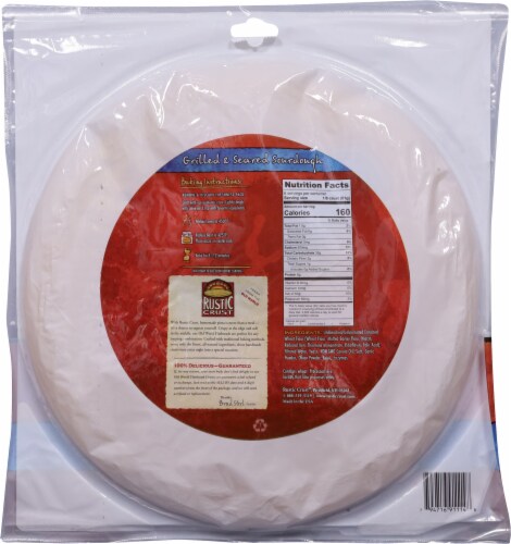 Rustic Crust Classic Sourdough Pizza Crust Perspective: back