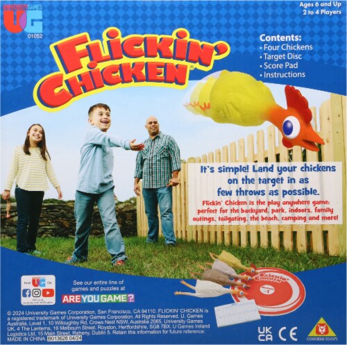 University Games Flickin' Chicken Game Perspective: back
