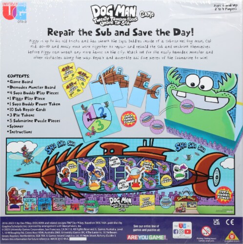 University Games Dog Man 20,000 Fleas Under the Sea Game Perspective: back