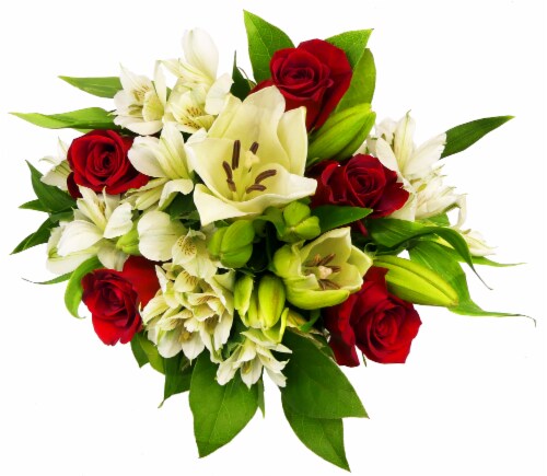 The Queen's Flowers Masterpiece Rose Bouquet Perspective: back