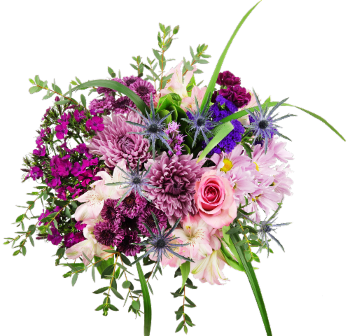 Crown Gem Fresh Cut Flower Bouquet Perspective: back