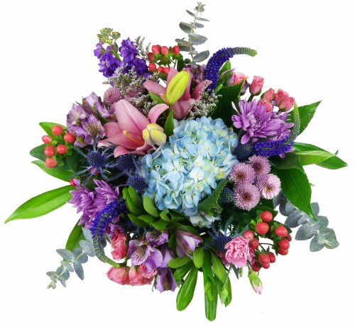 Crown Jewel Fresh Cut Flower Bouquet Perspective: back