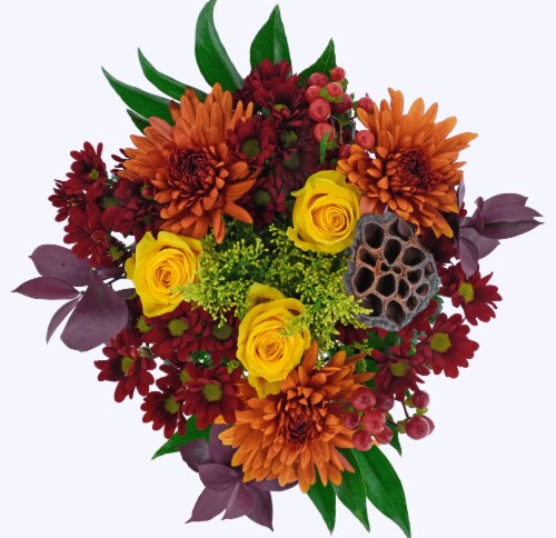 Autumn Hues Bouquet Perspective: back