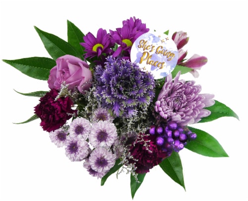 She's Going Places Bouquet Perspective: back